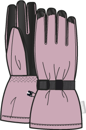 Tartu ReimaTec Winter Gloves - Grey Pink