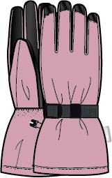 Tartu ReimaTec Winter Gloves - Grey Pink