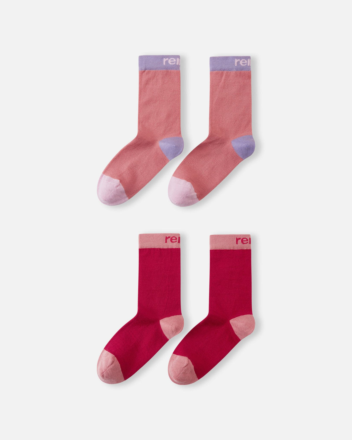 Parit Wool Blend Socks - 2 Pack - Rose Blush