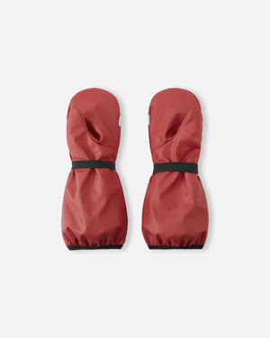 Loska Waterproof Shell Rain Mittens with Wool Lining - Castanea Brown