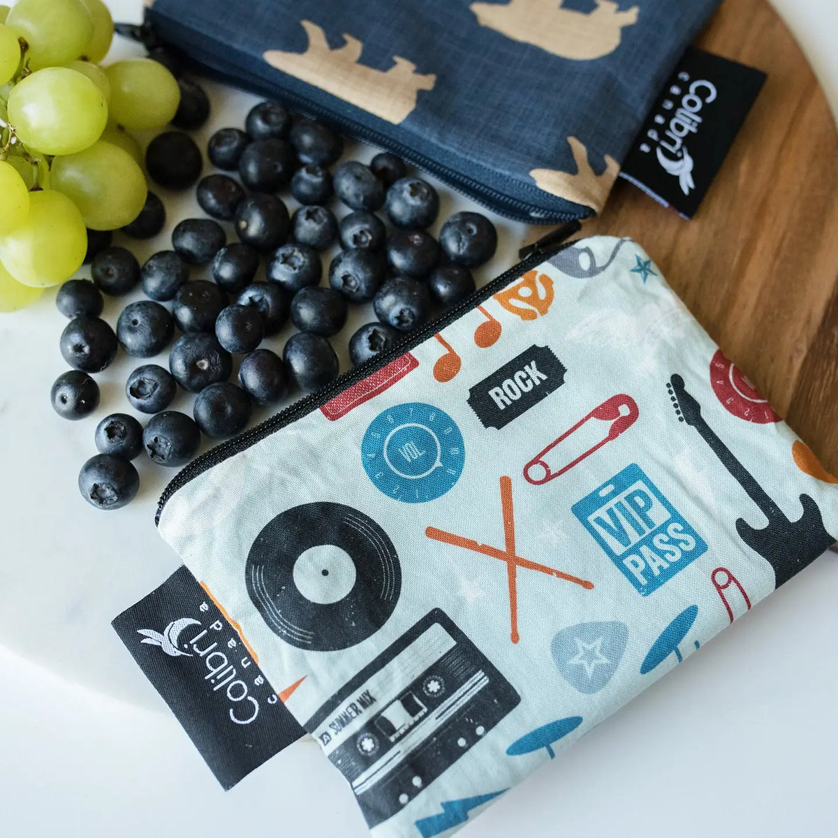 Rock N' Roll Reusable Snack Bag - Small