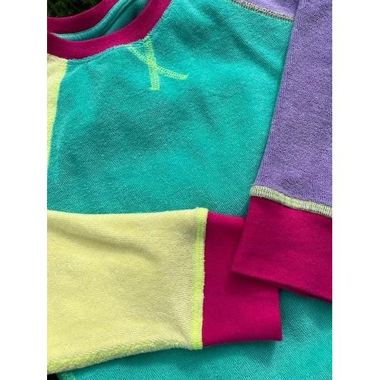 90's Neon Raglan Sleeve Terry Sweater-Slugs and Snails-Modern Rascals