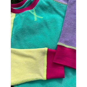 90's Neon Raglan Sleeve Terry Sweater-Slugs and Snails-Modern Rascals