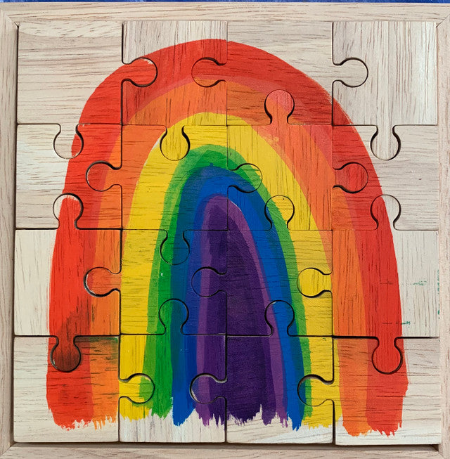 Puzzle - Bright Rainbow - 16 pieces