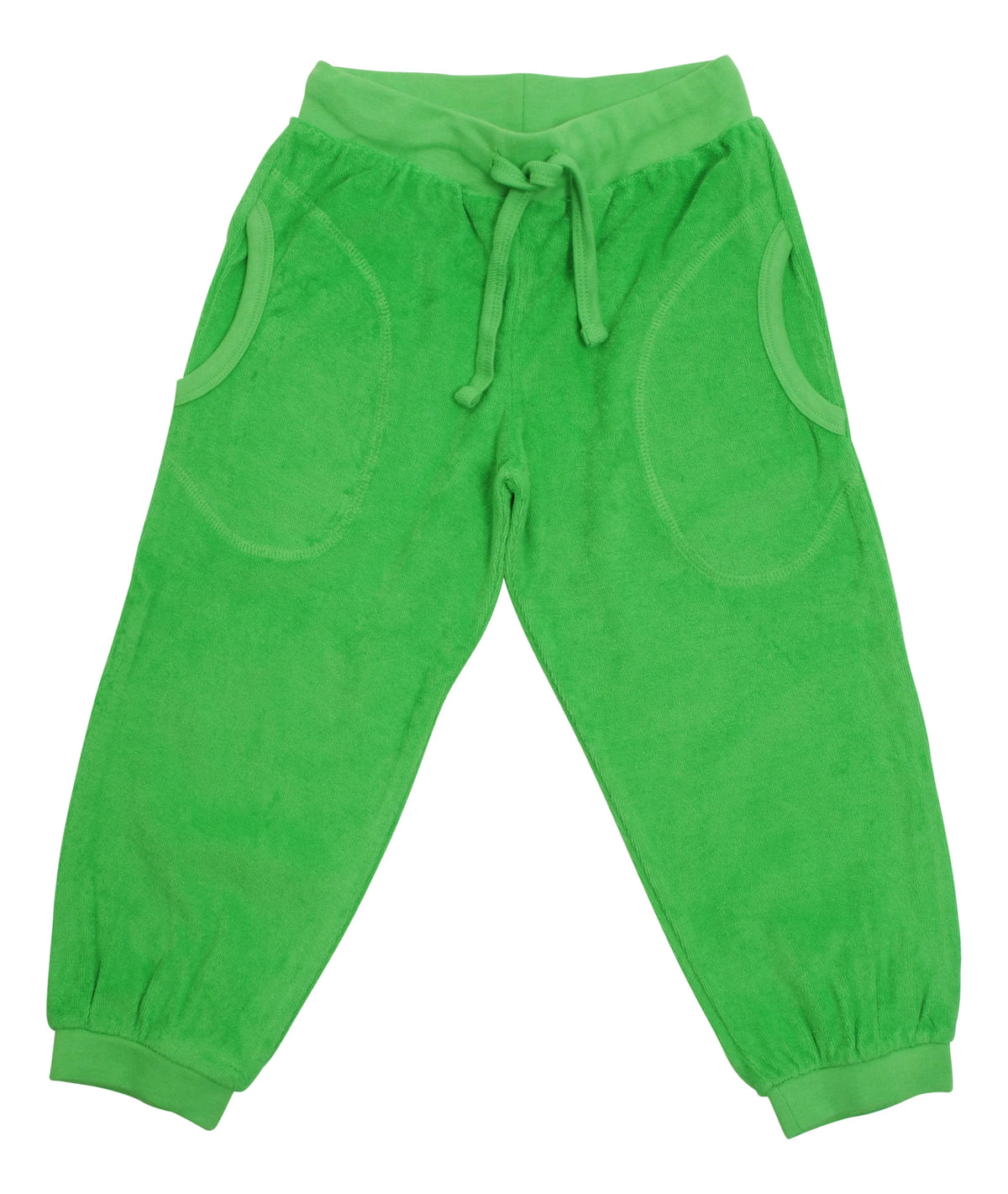 DUNS Sweden Classic Green Terry Trousers - Size 3-4 Years (104cm)