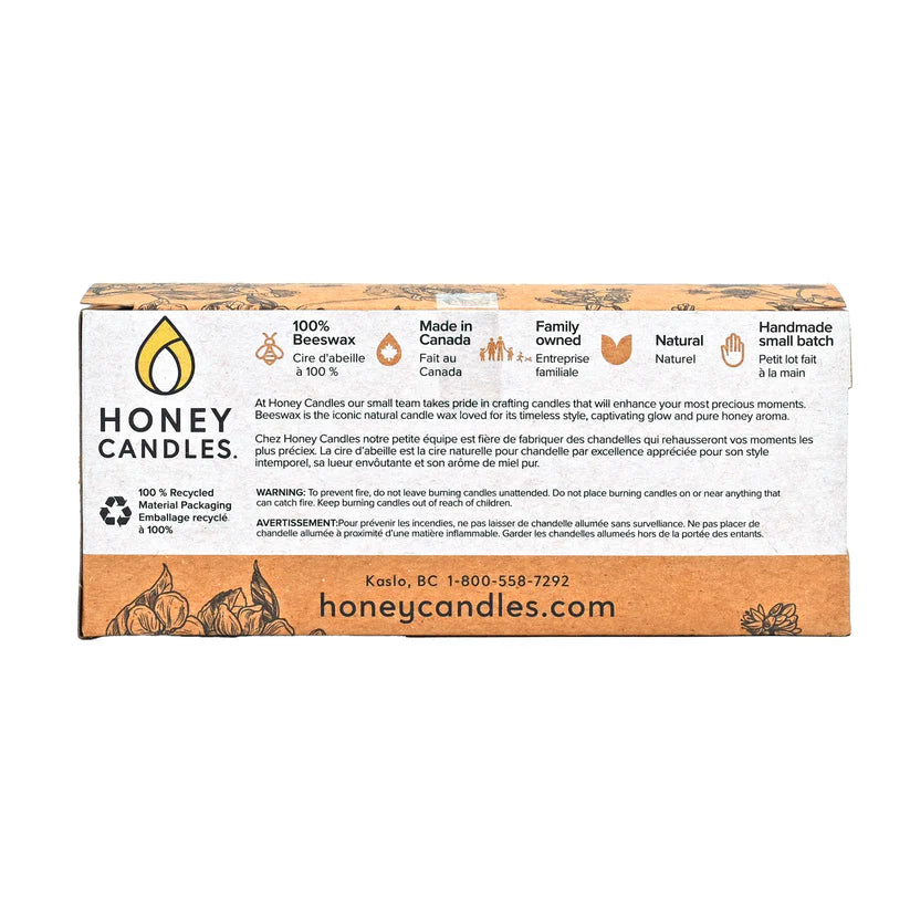 Honey Candles - 3 Pack of Citronella Beeswax Votive Candles