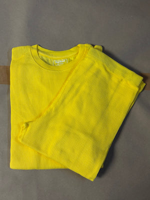 Adult's Sunflower Yellow Waffle Set