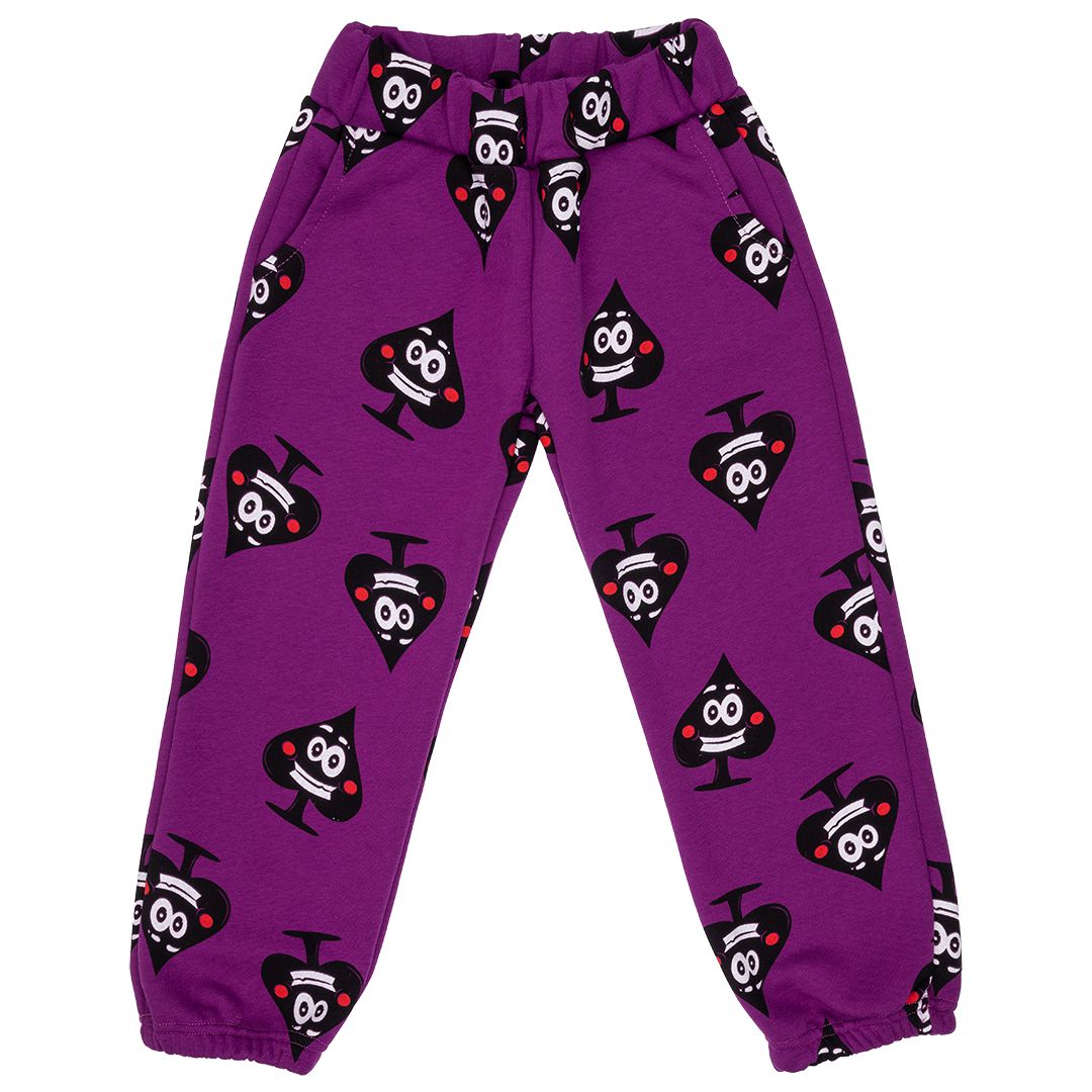 Ace of Spades Sweatpants - 1 Left Size 9-11 years-Raspberry Republic-Modern Rascals