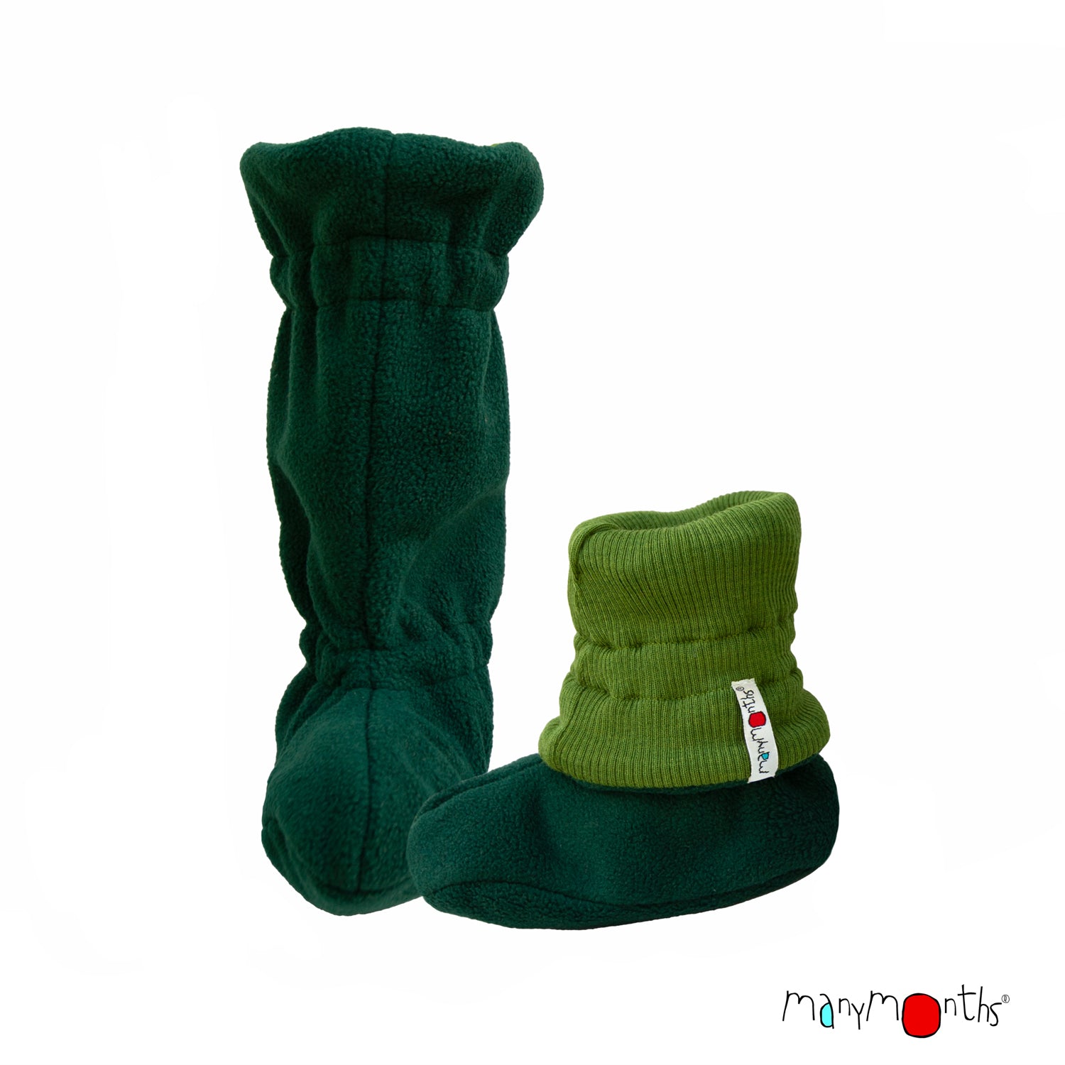 Adjustable Winter Wool Booties with Fleece/Softshell Outer - Multiple Colours-ManyMonths Nature Woolies-Modern Rascals