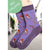 Adult Purple Bird Socks-Fraulein Prusselise-Modern Rascals