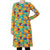 Adult's Blue Autumn Garden A-Line Long Sleeve Dress - 1 Left Size S-Duns Sweden-Modern Rascals