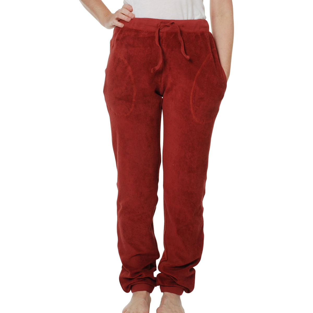 Adult's Brick Red Terry Trousers - 1 Left Size 3XL-Duns Sweden-Modern Rascals