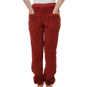 Adult's Brick Red Terry Trousers-Duns Sweden-Modern Rascals