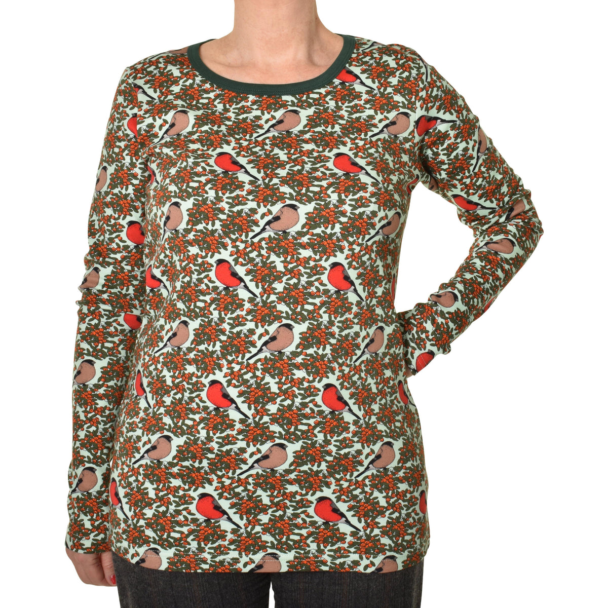 Adult's Bullfinch - Honeydew Blue Long Sleeve Shirt-Duns Sweden-Modern Rascals