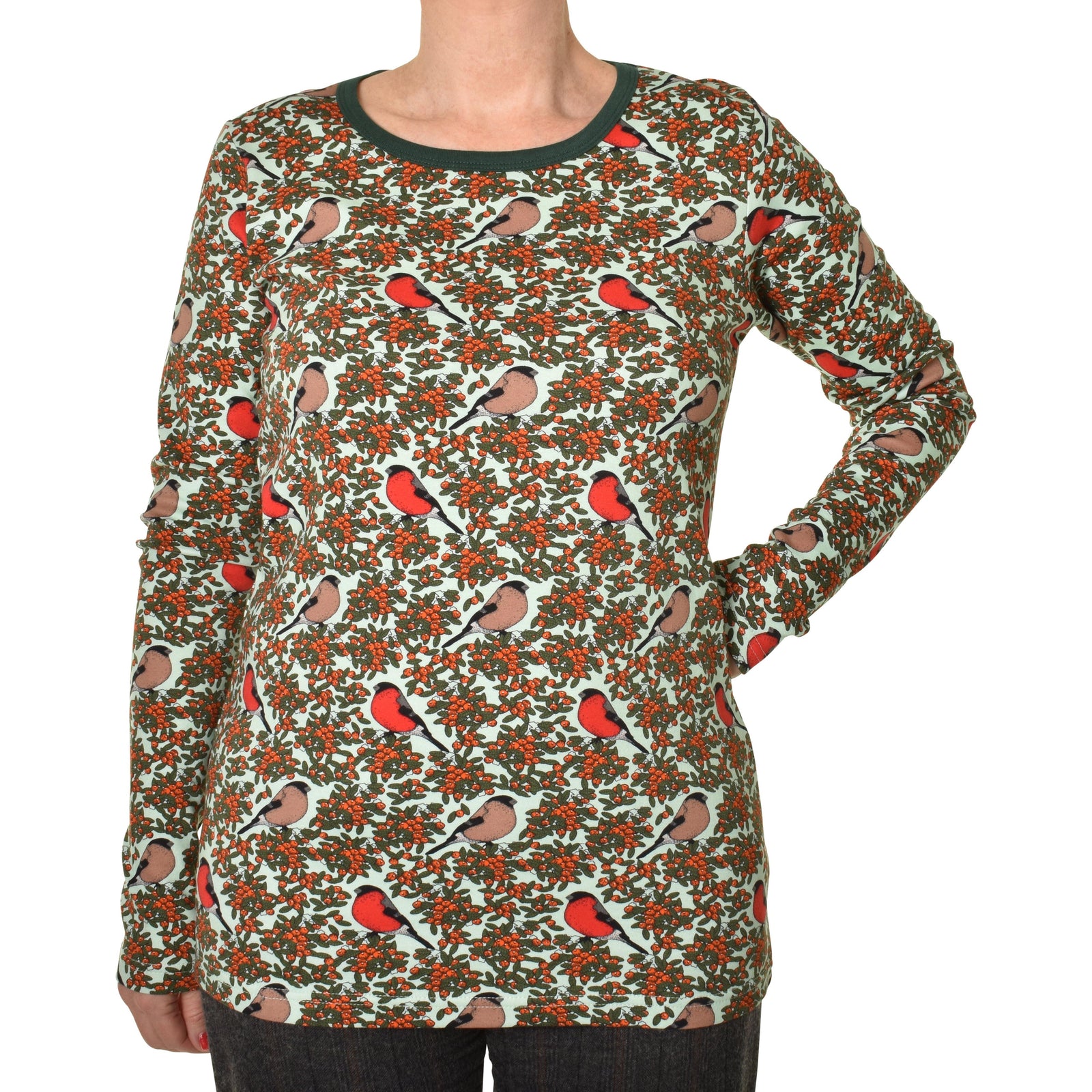 Adult's Bullfinch - Honeydew Blue Long Sleeve Shirt-Duns Sweden-Modern Rascals