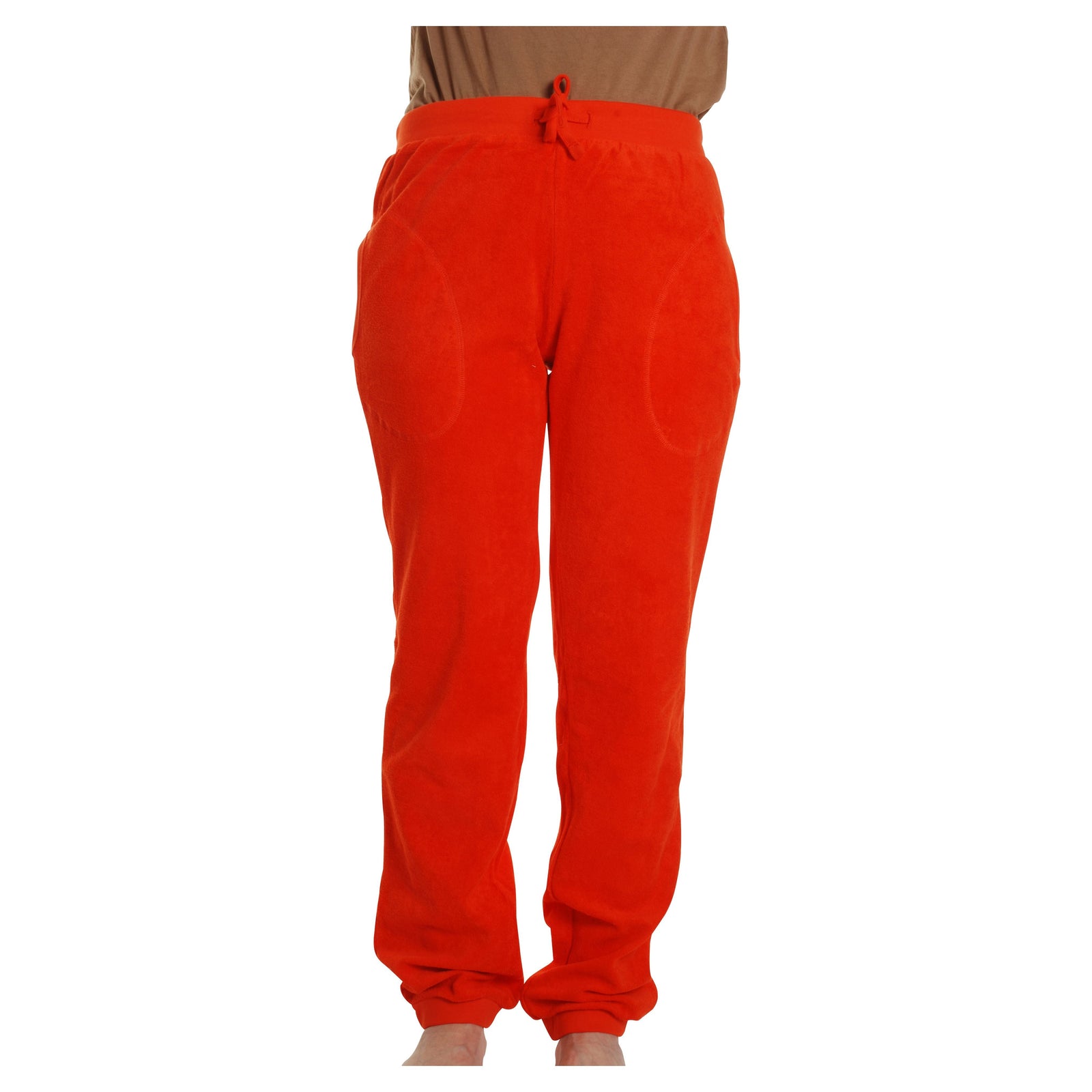 Adult's Cherry Tomato Terry Trousers (Orange-Red) - 2 Left Size S & XL-Duns Sweden-Modern Rascals