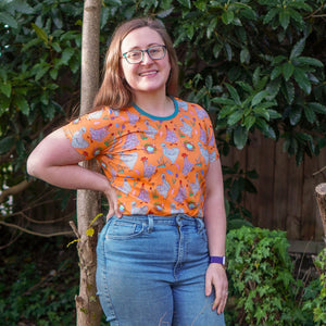 Adult's Chickens Short Sleeve Shirt-Uddevalla Barn-Modern Rascals