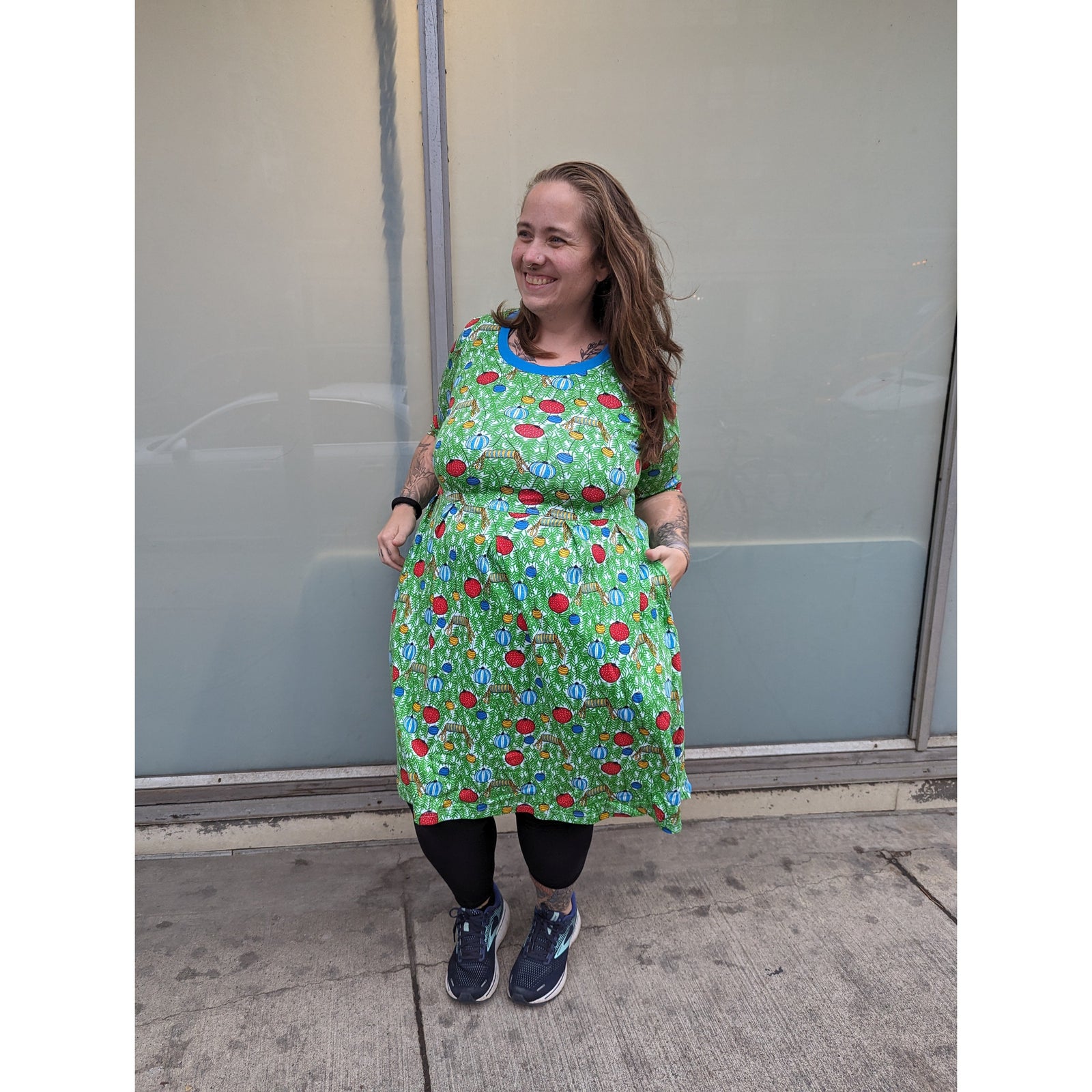 Adult's Christmas Bauble U-Neck Dress-Duns Sweden-Modern Rascals