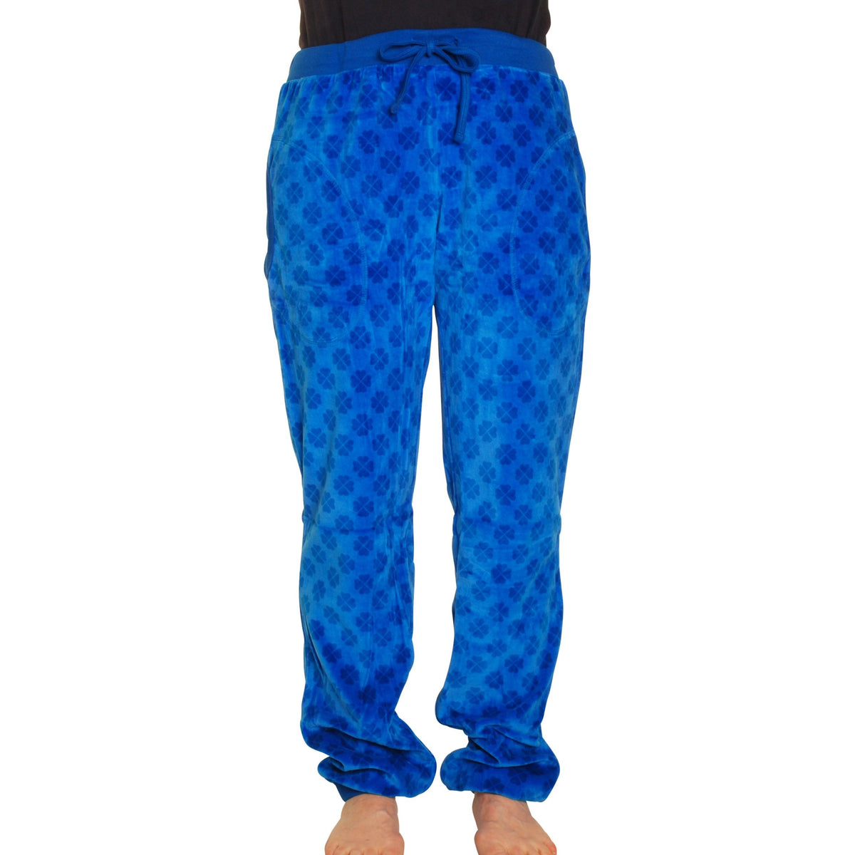 Adult's Clover - Blue Velour Baggy Pants-Duns Sweden-Modern Rascals