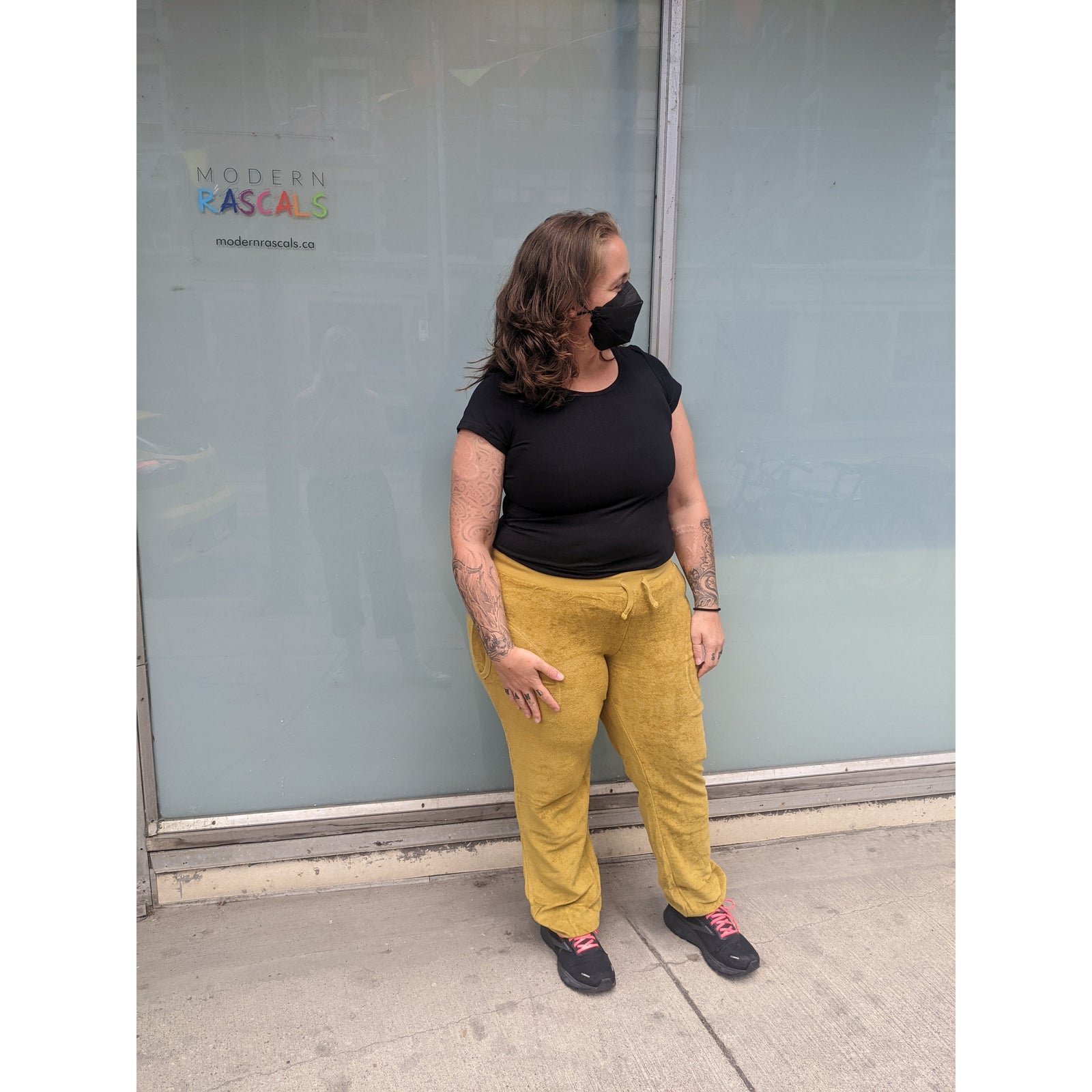 Adult's Dark Tobacco Terry Trousers - 1 Left Size 2XL-Duns Sweden-Modern Rascals