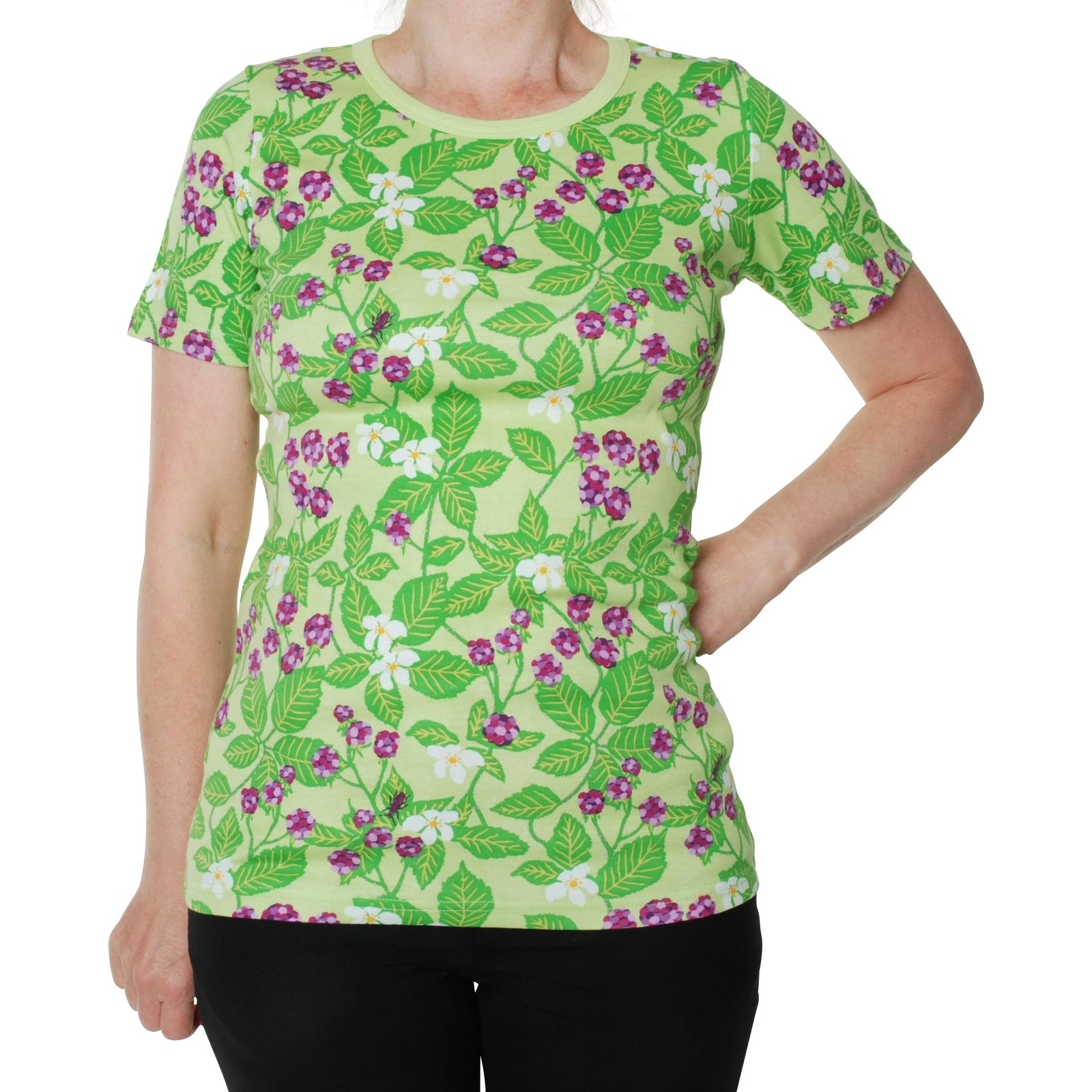 Adult's Dewberry - Green Short Sleeve Shirt - 1 Left Size S-Duns Sweden-Modern Rascals