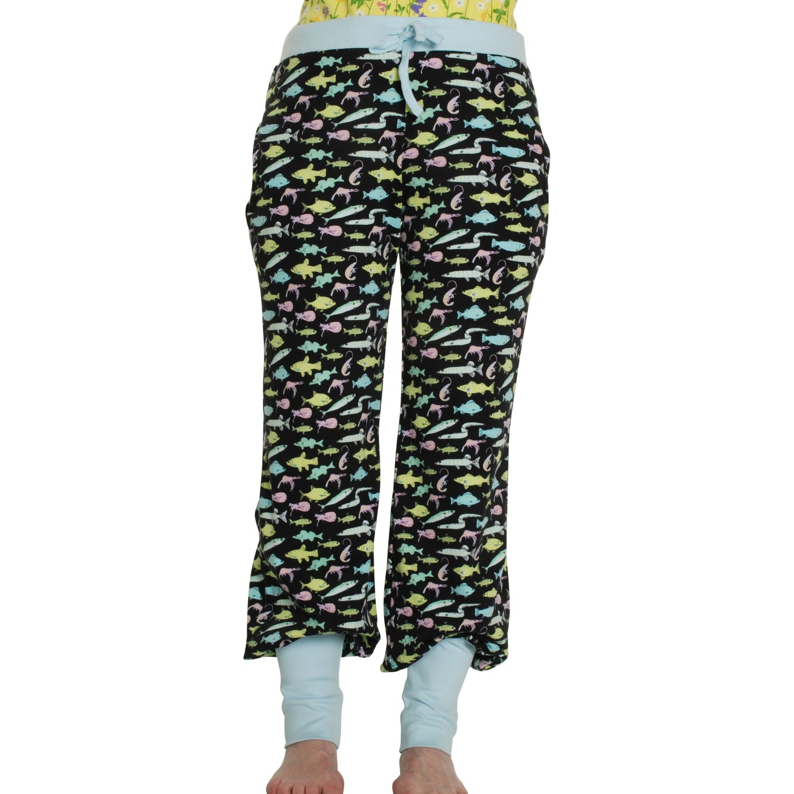 Adult's Fish - Black Baggy Pants - 1 Left Size S-Duns Sweden-Modern Rascals