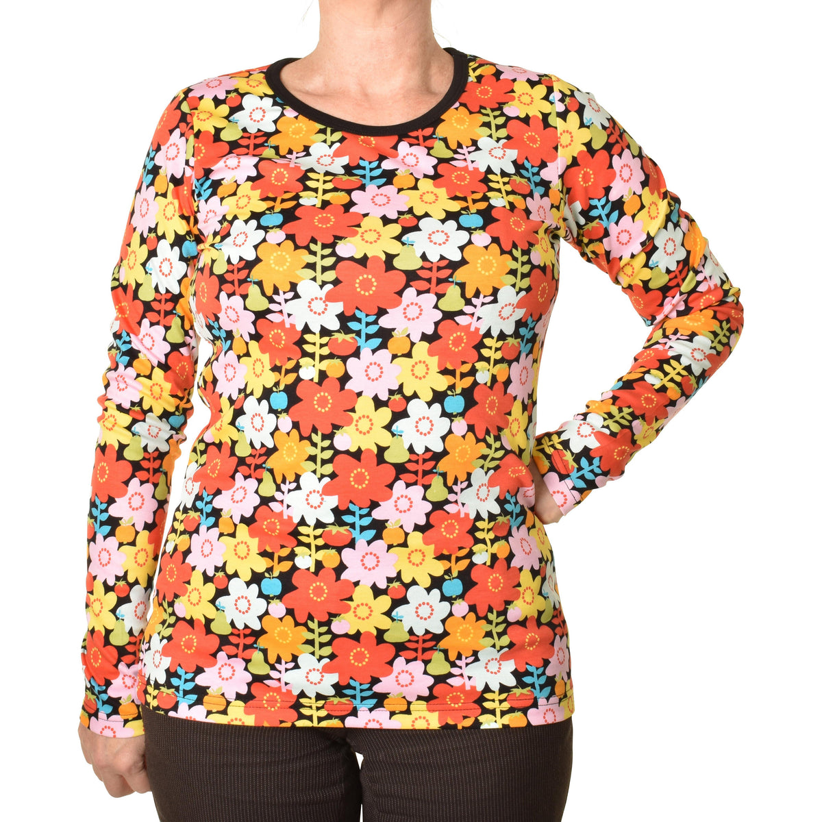Adult's Flower Pot Long Sleeve Shirt-Duns Sweden-Modern Rascals