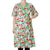 Adult's Flowers - Bay Green Short Sleeve Wrap Dress - 2 Left Size XS & S-Duns Sweden-Modern Rascals
