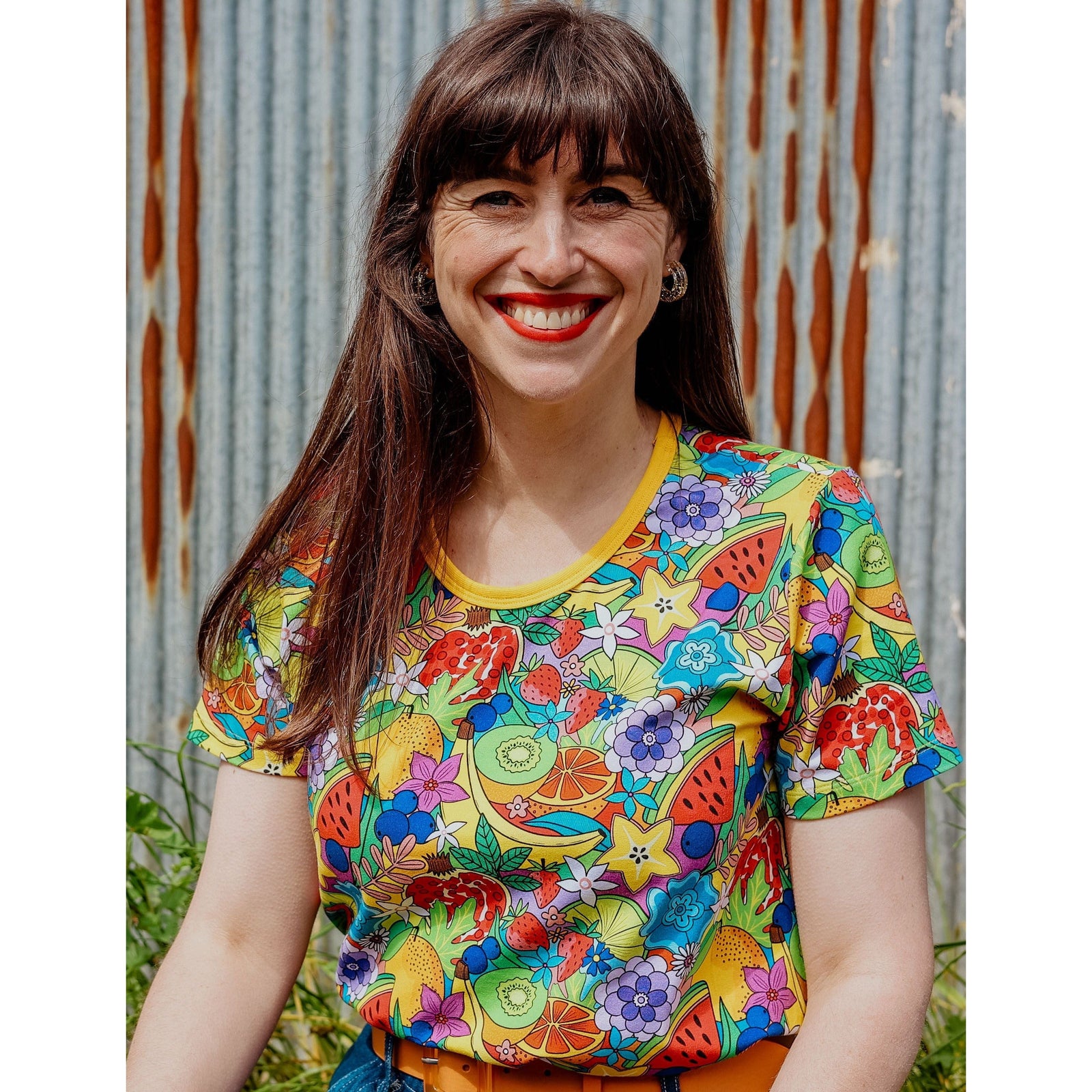 Adult's Fruit Salad Short Sleeve Shirt - 2 Left Size XL & 2X-Uddevalla Barn-Modern Rascals