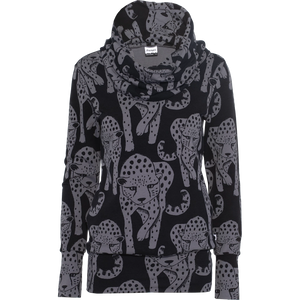 Adult's HALLA Cheetah Hoodie in Dark Grey - 2 Left Size 2XL & 3XL-PaaPii-Modern Rascals