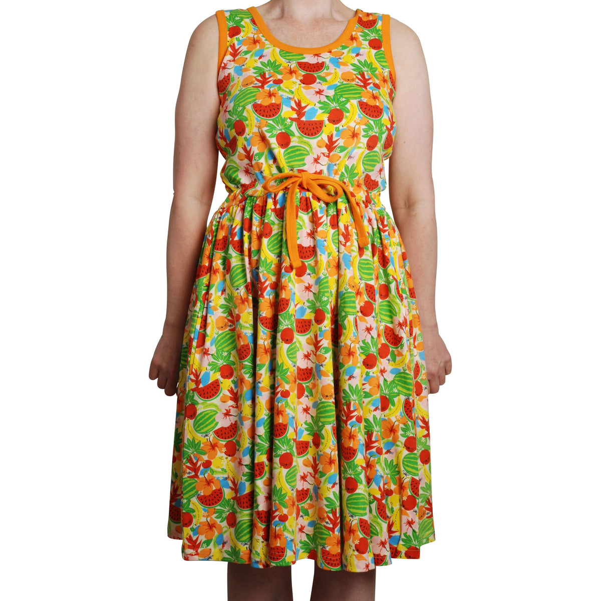 Adult's Jungle Sleeveless Dress With Gathered Skirt - 2 Left Size S & M-Duns Sweden-Modern Rascals