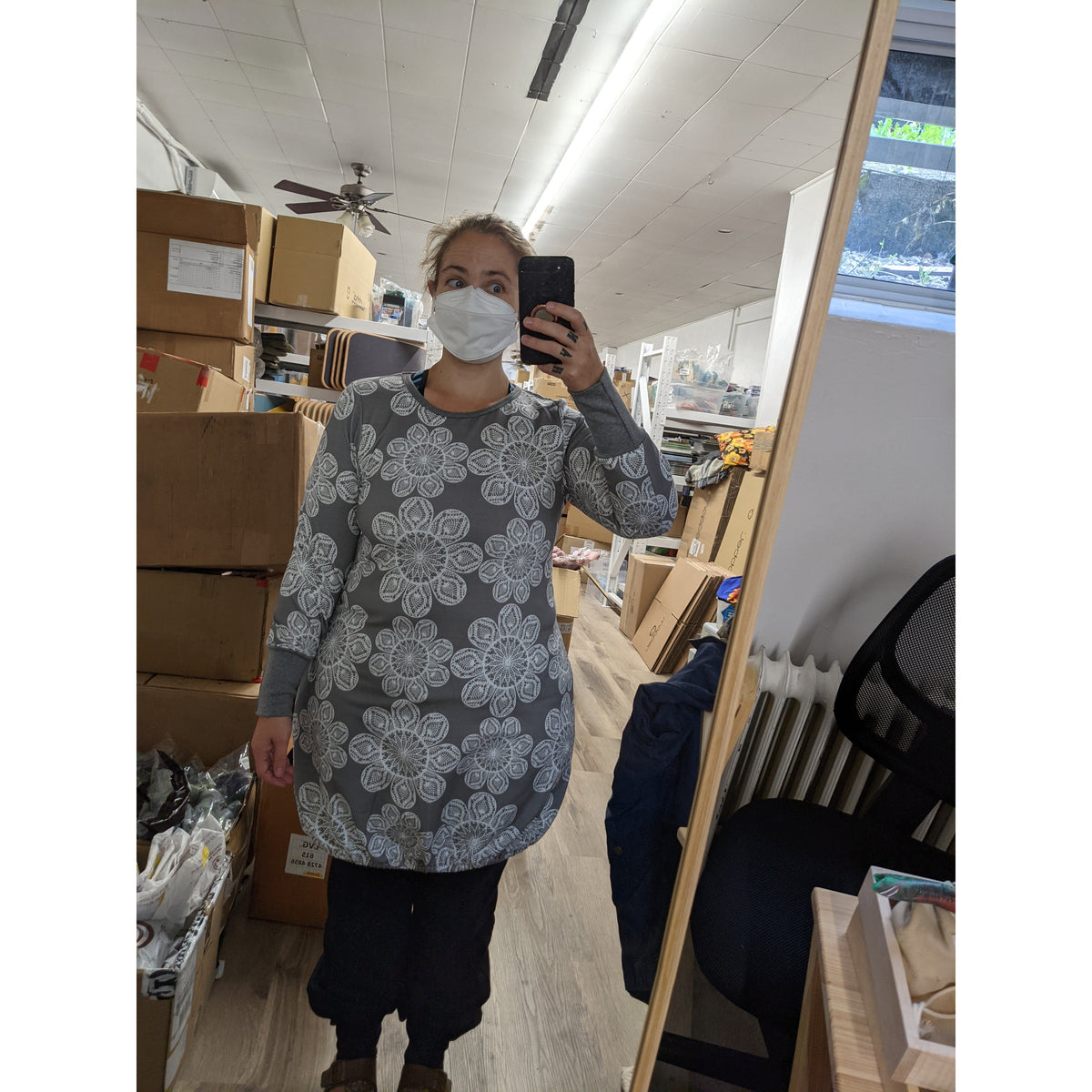 Adult's Lace Long Sleeve Bell Dress - 1 Left Size L-Naperonuttu-Modern Rascals