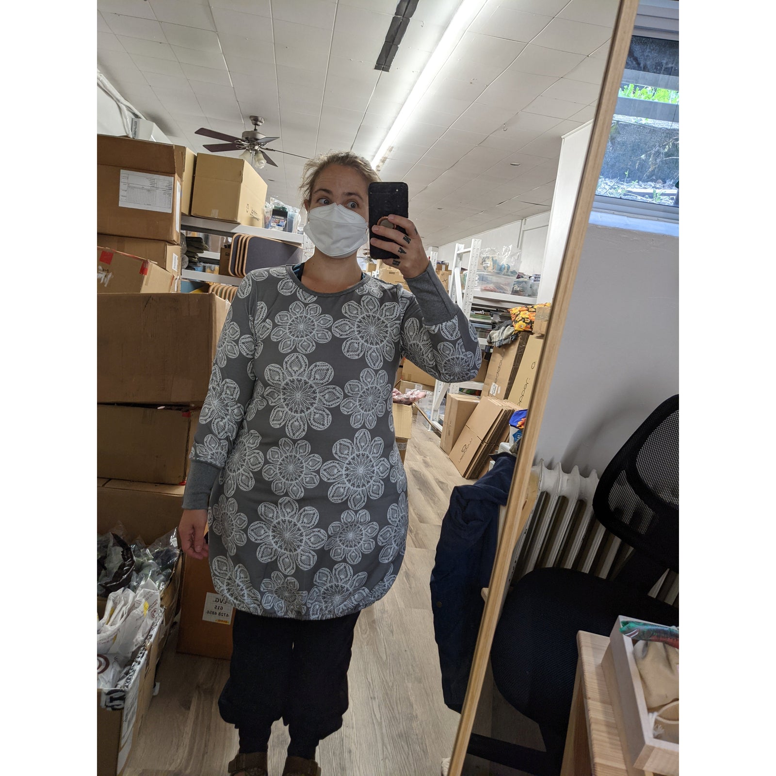 Adult's Lace Long Sleeve Bell Dress - 1 Left Size L-Naperonuttu-Modern Rascals