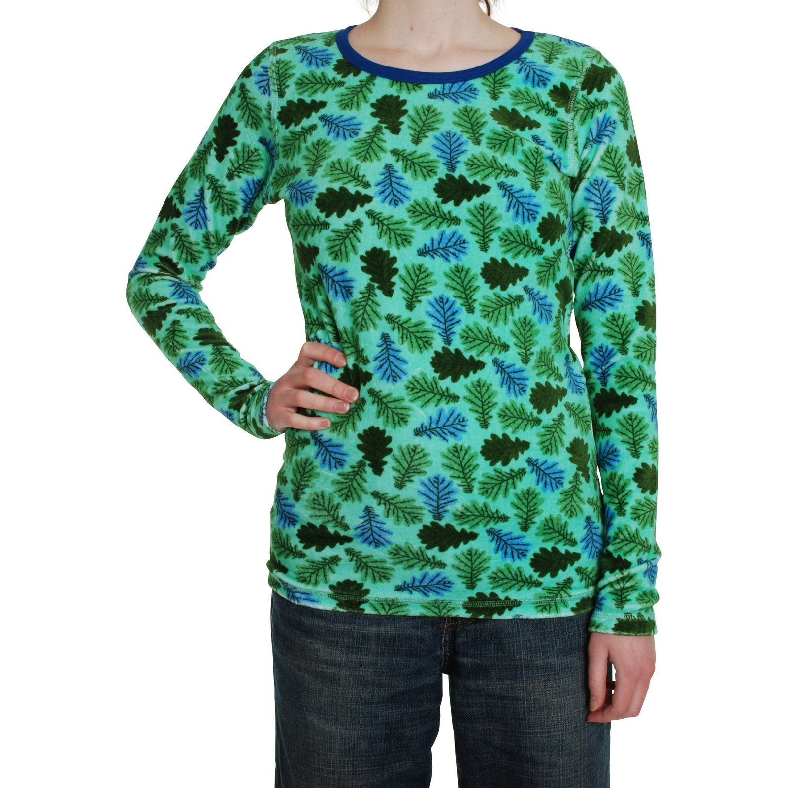 Adult's Leaf - Opal Velour Long Sleeve Shirt - 1 Left Size S-Duns Sweden-Modern Rascals