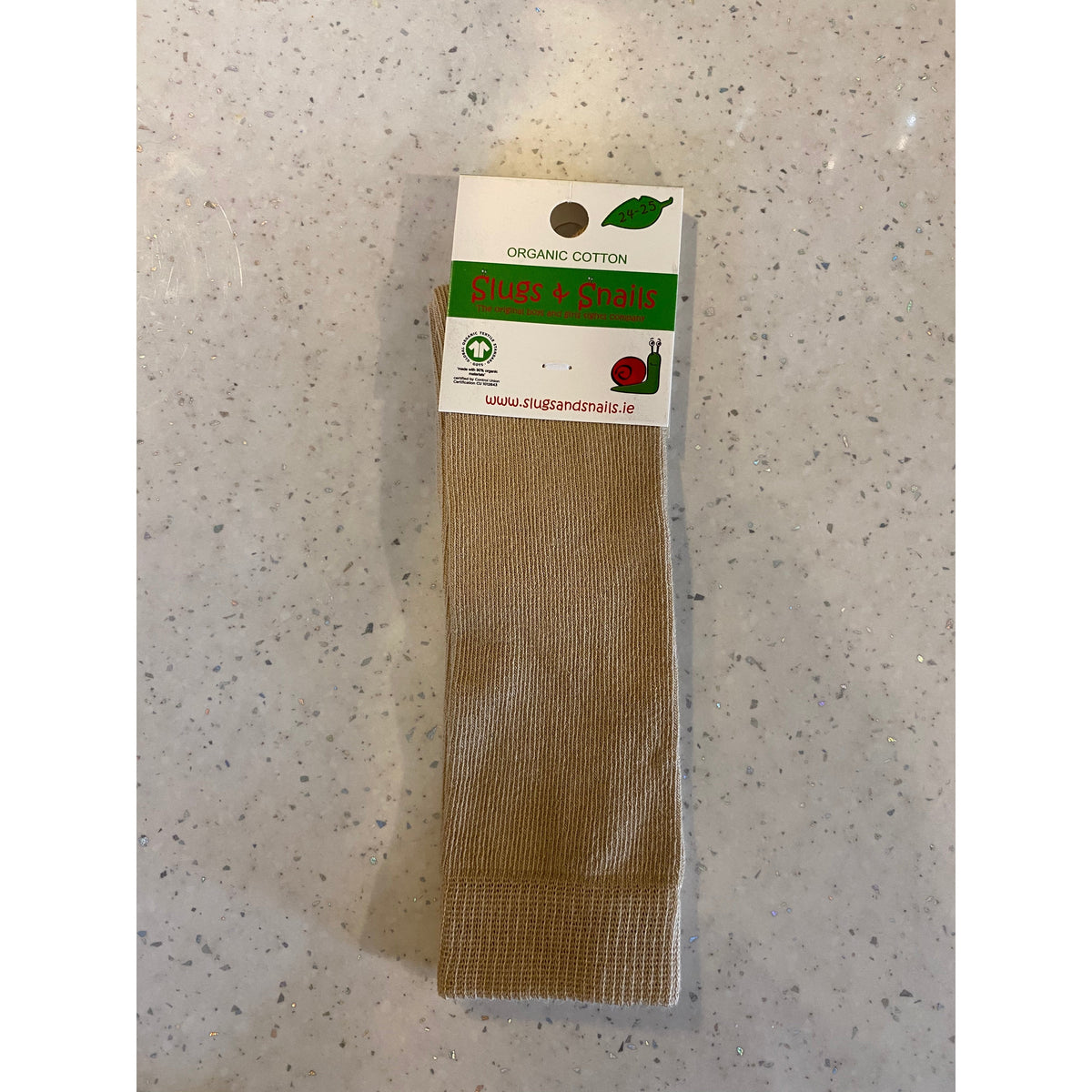 Adult's Leopard/Oat Knee Socks - 1 Left Size 39-41 EU-Slugs and Snails-Modern Rascals