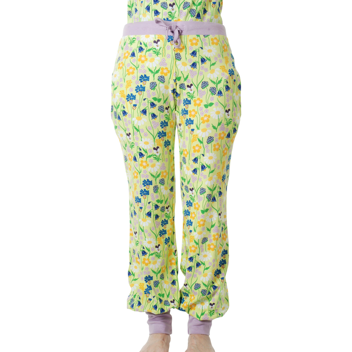 Adult's Midsummer Flowers Green Baggy Pants - 2 Left Size XL-Duns Sweden-Modern Rascals