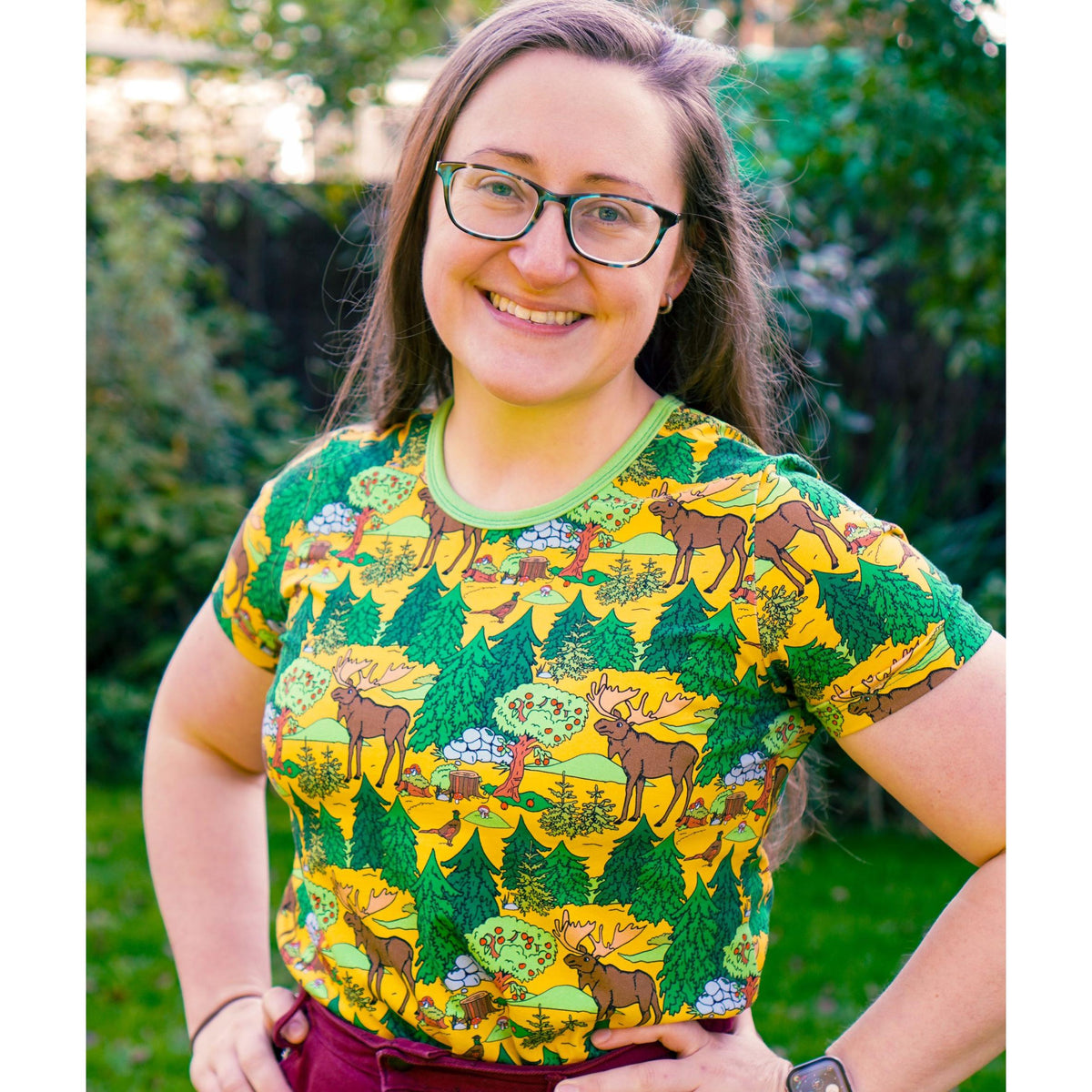 Adult's Moose Short Sleeve Shirt-Uddevalla Barn-Modern Rascals