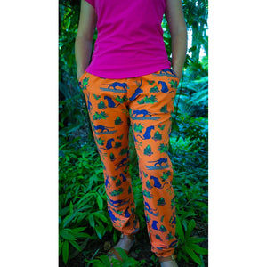 Adult's Panther Orange Pants - 2 Left Size M-Coddi and Womple-Modern Rascals