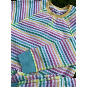 Adult's Pastel Stripe Waffle Set-Slugs and Snails-Modern Rascals