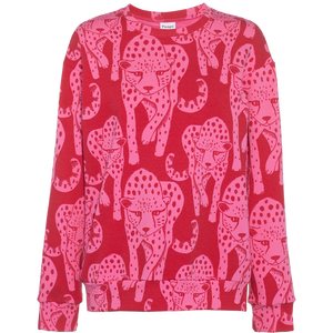 Adult's POHJA Cheetah Sweatshirt in Pink and Red-PaaPii-Modern Rascals