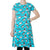Adult's Puffins - Blue Atoll Short Sleeve A-Line Dress-Duns Sweden-Modern Rascals