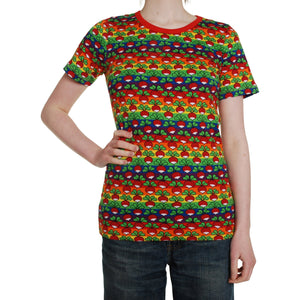 Adult's Radish - Rainbow Stripe Short Sleeve Shirt - 1 Left Size S-Duns Sweden-Modern Rascals
