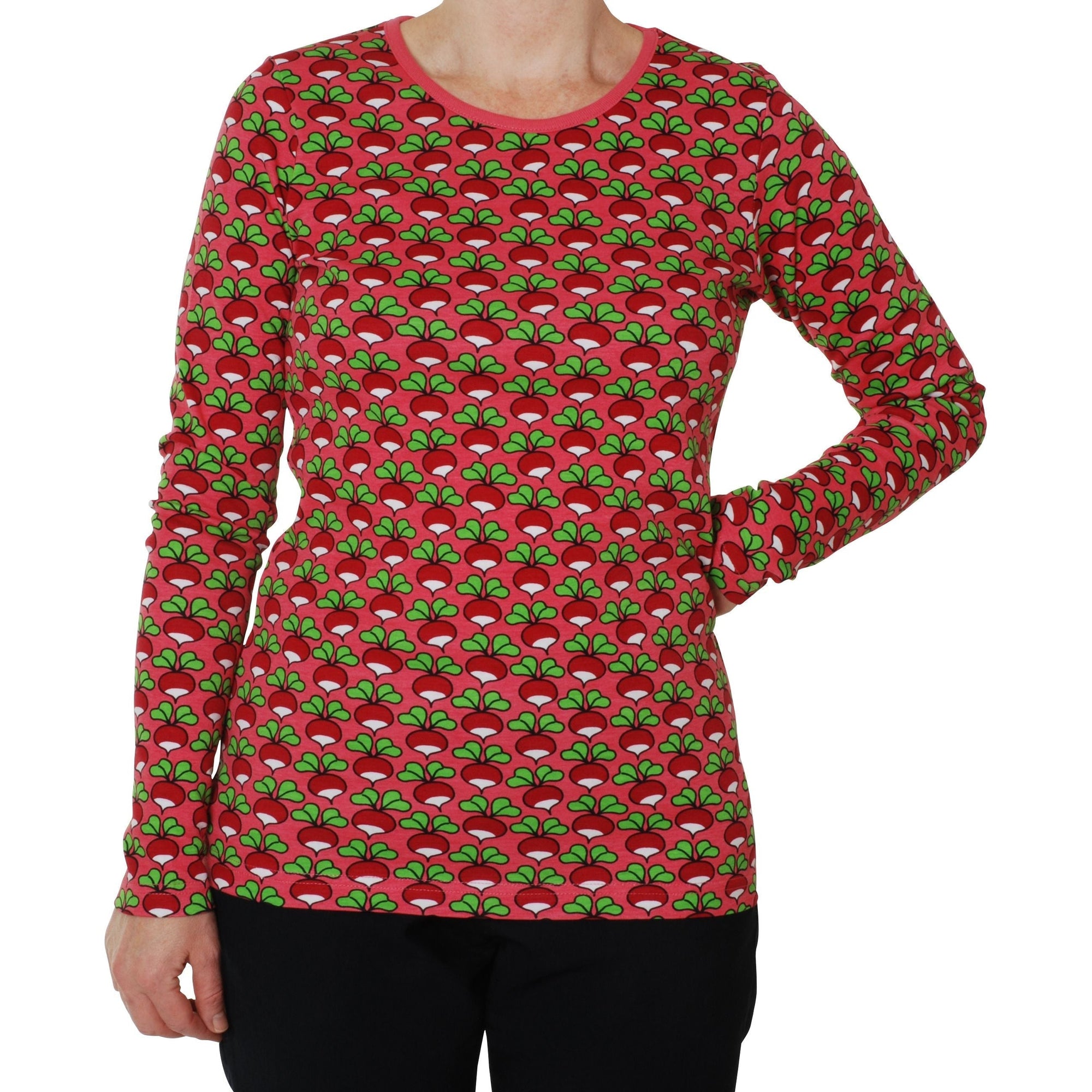 Adult's Radish - Red Long Sleeve Shirt - 2 Left Size S & 2XL-Duns Sweden-Modern Rascals