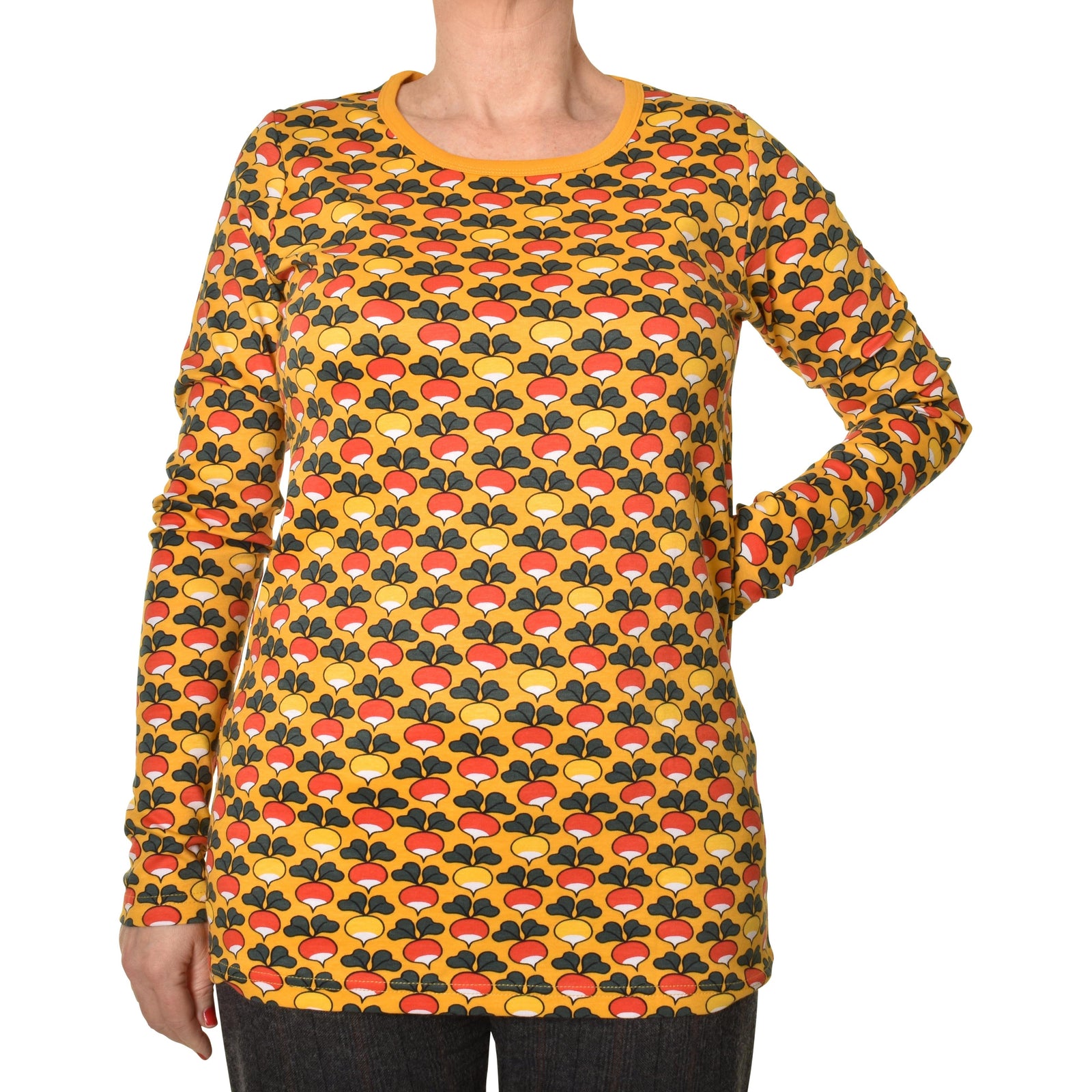 Adult's Radish - Yellow Multicolour Long Sleeve Shirt-Duns Sweden-Modern Rascals