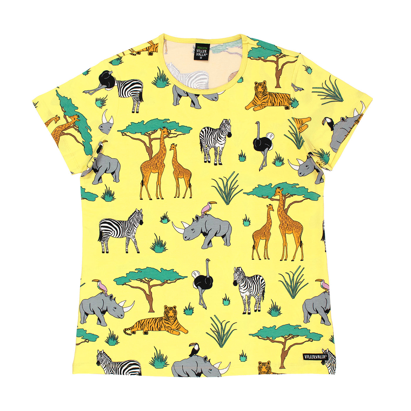 Adult's Safari Short Sleeve Shirt in Lemon-Villervalla-Modern Rascals