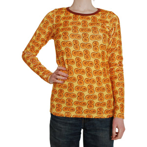 Adult's Saffron Bun Velour Long Sleeve Shirt - 1 Left Size XL-Duns Sweden-Modern Rascals