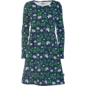 Adult's SINI Dress - Starflower in Blueberry Green-PaaPii-Modern Rascals