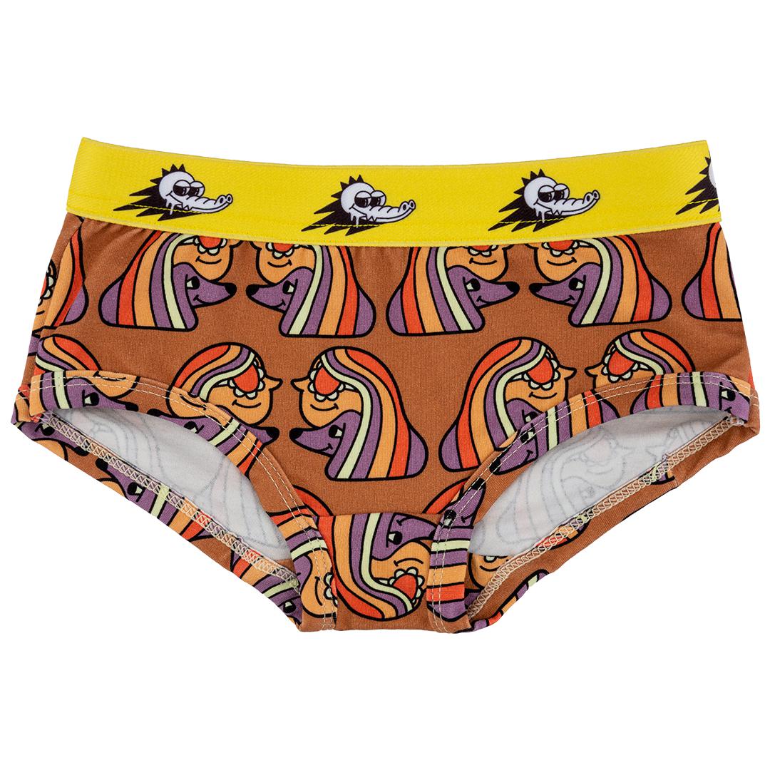 Adult's Soulmates Briefs - Brown-Jelly Alligator-Modern Rascals