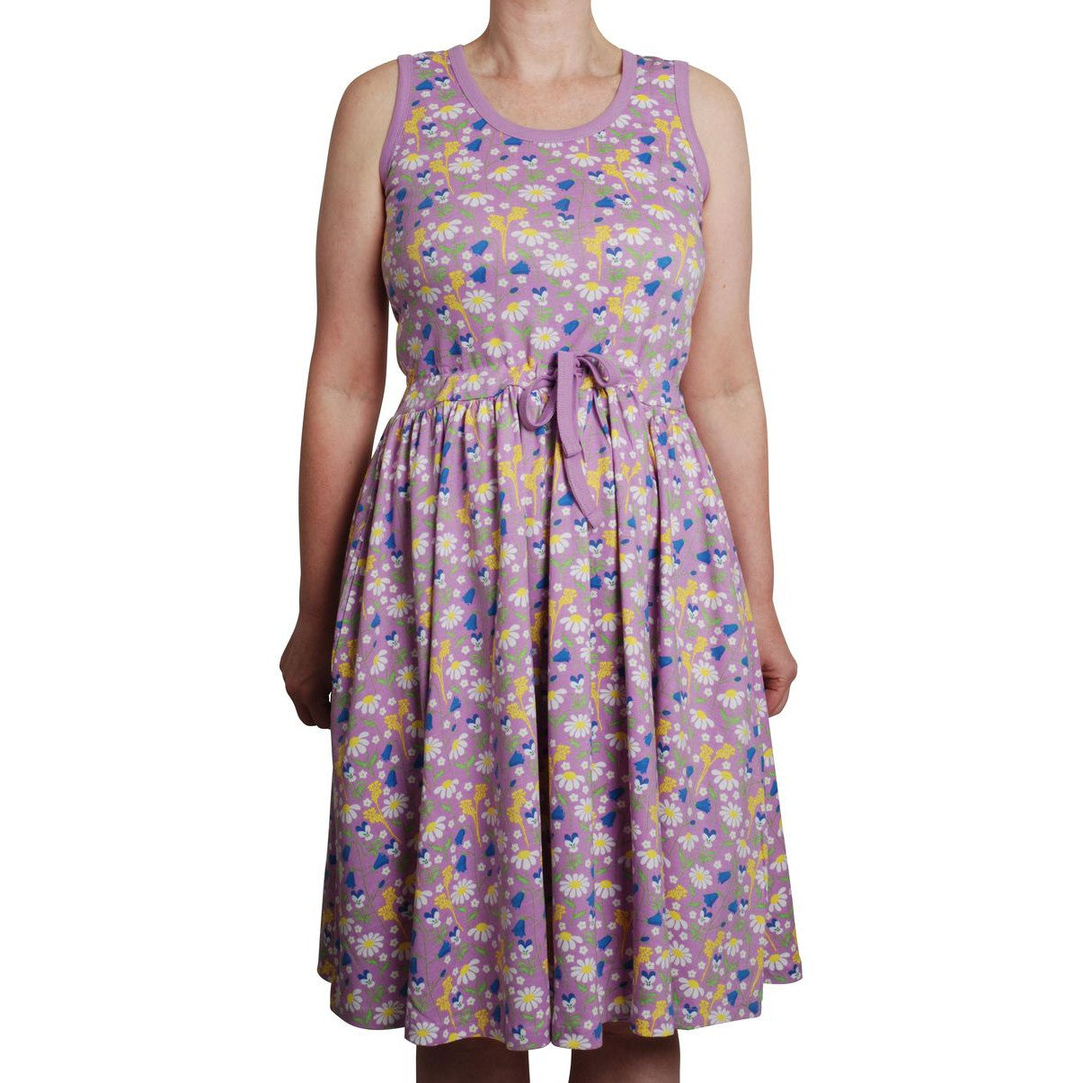 Adult's Summer Days - Violet Sleeveless Dress With Gathered Skirt-Duns Sweden-Modern Rascals