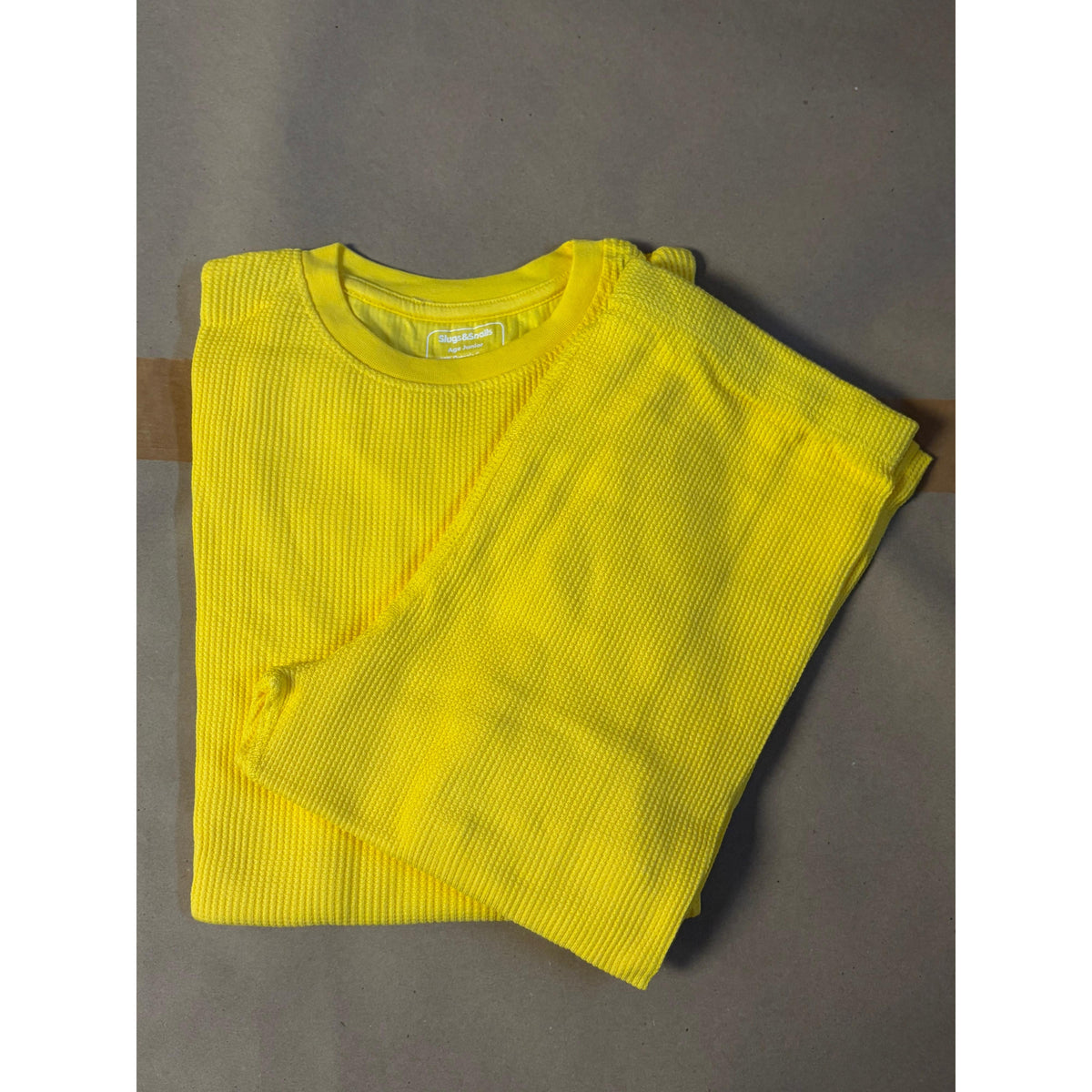 Adult's Sunflower Yellow Waffle Set-Slugs and Snails-Modern Rascals